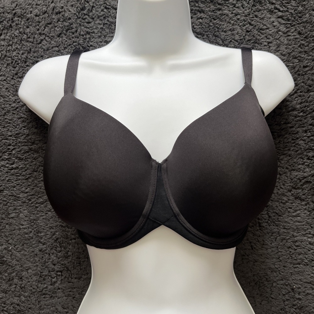 Wacoal Back Appeal Underwire Bra Womens 34G Black Mesh Smoothing Comfort Casual
